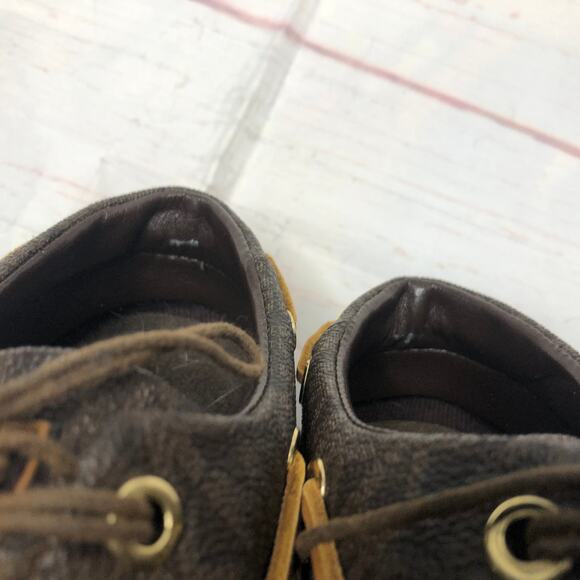 Michael Kors Rain Duck Boot Rubber and Monogram Leather Low Profile - Picture 6 of 9